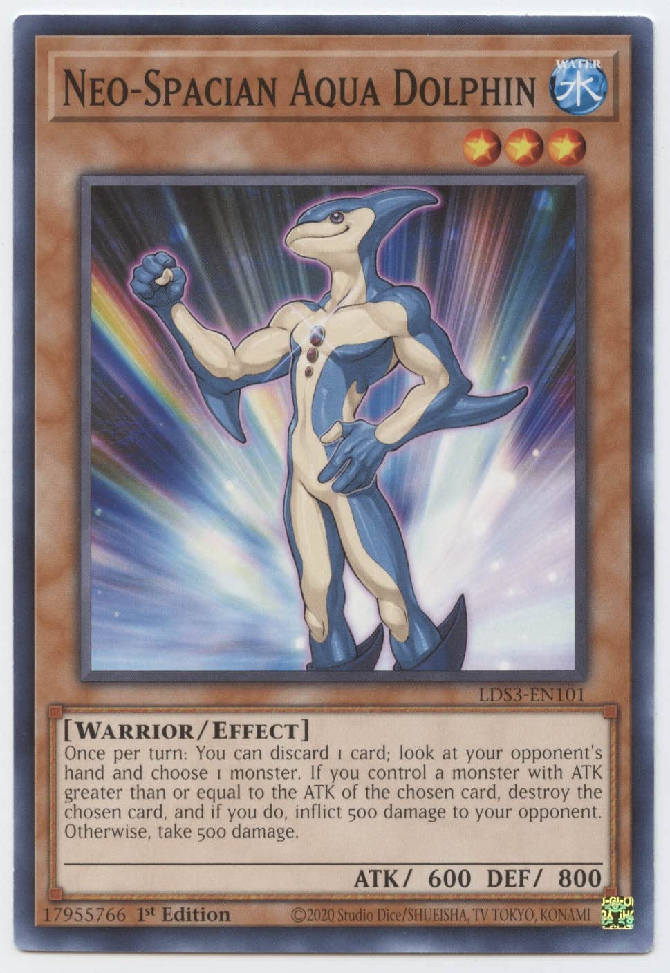 Yu-Gi-Oh! Neo-Spacian Aqua Dolphin - LDS3-EN101 - Common