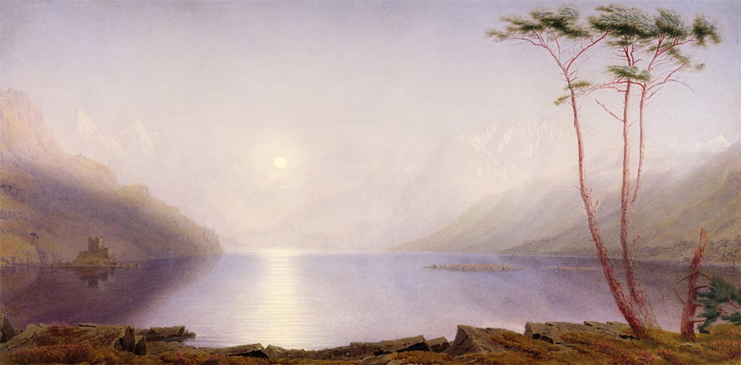 SERENDIPITP Retro Picture Poster Wall Art Pictures Painting Loch Duich Moonlight by Mallord William Turner Wall Art Canvas Print for Wall Decor 60x90cm