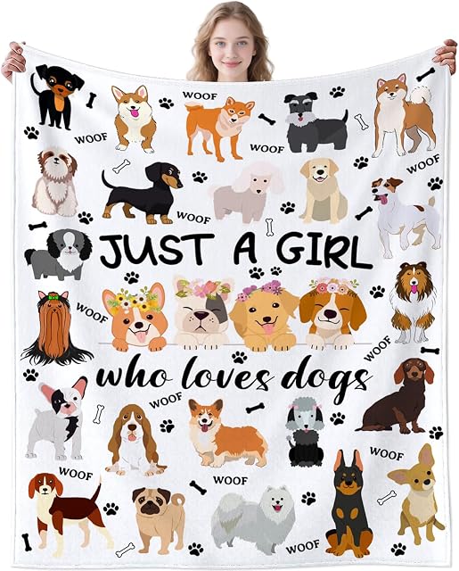 Funny Dog Throw Blanket