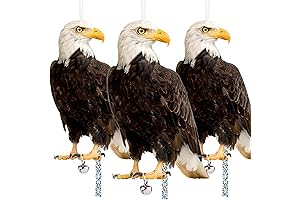 Coyote Decoys for Geese: 3-Pack Bird Scare Owl Decoys Repel Geese, Birds, Pigeons, Woodpeckers