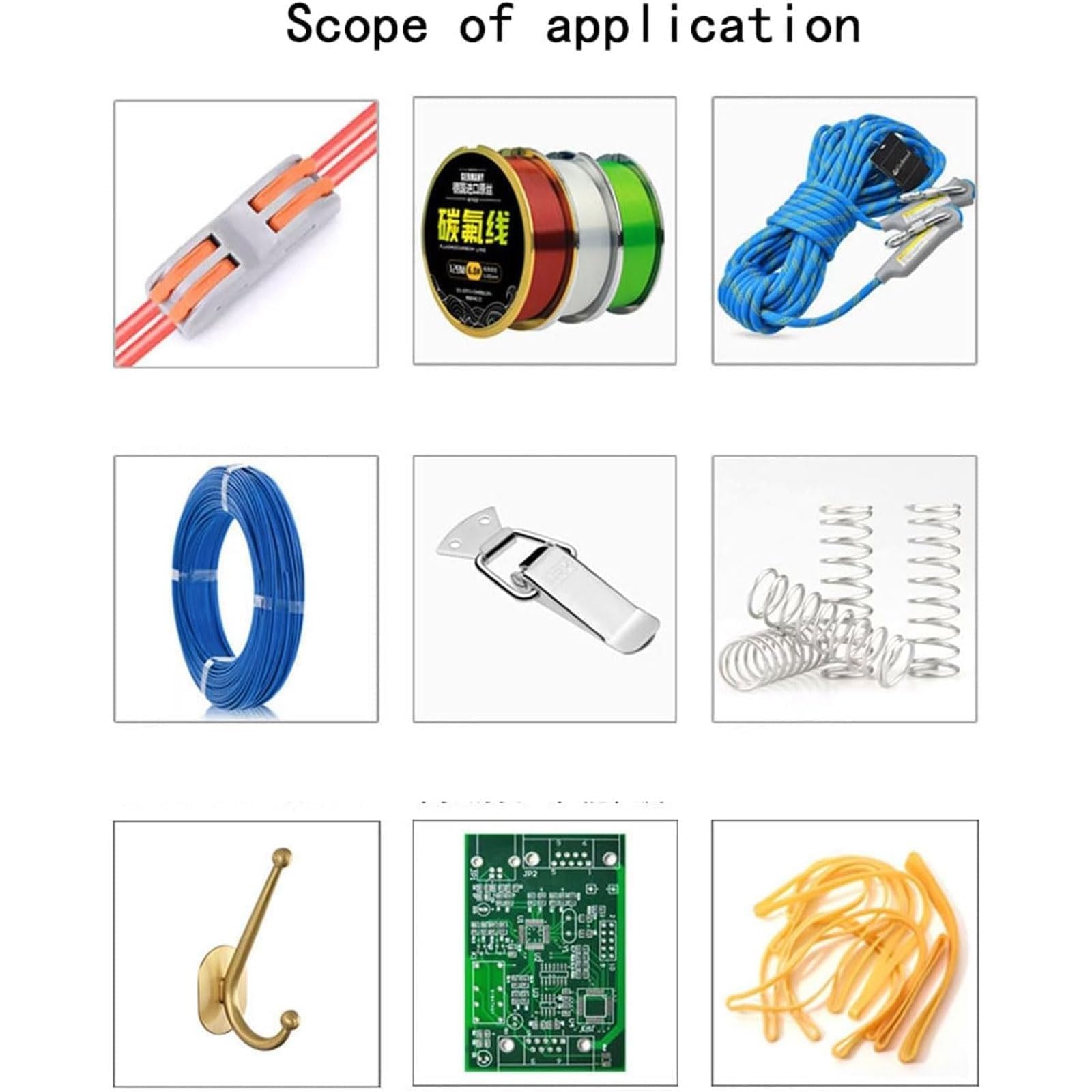 Probador digital de fuerza de tracción, máquina de prueba de tracción portátil, capacidad de 10-2000 N, incluye sondas y abrazaderas de prueba, carrera de 270 mm para compresión y tensión