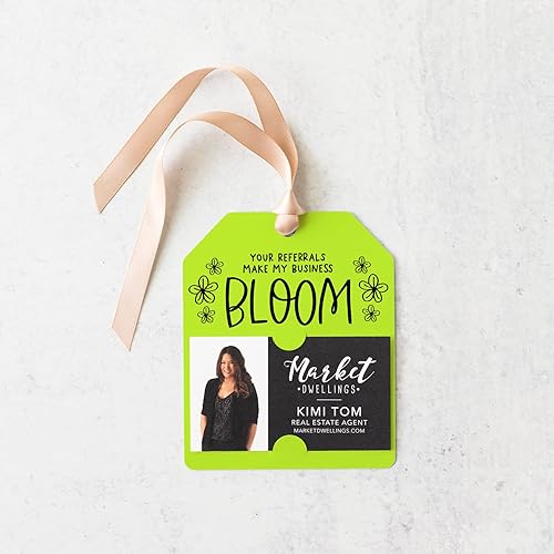 Miniatura 6 de "Your Referrals Make My Business Bloom" | Pop By Gift Tag | 56-GT001
