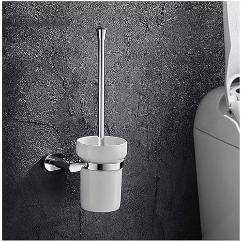 RUHEN Toilet Bowl Brush And Holder Set Wall Mount For Cleaning And Scrubbing Bathroom