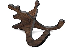 LALAOKS Folding Harp Stand with Wood Frame and Cord Hook