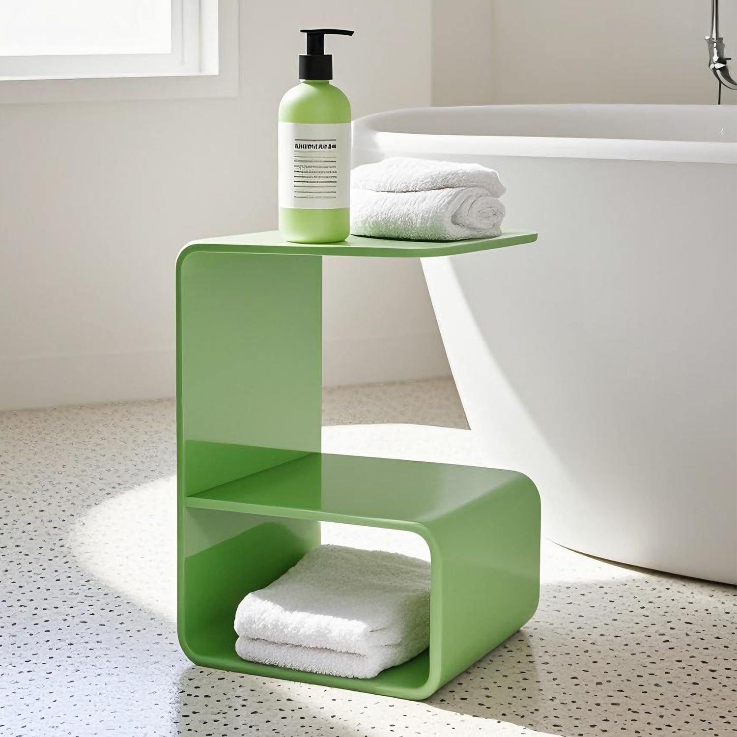 Acrylic 24" Small Table-Multipurpose Modern Furniture for Use as Lap desks, Acrylic Side Table or End Table in Living Rooms, Bedrooms and Offices: 13.7" D x 13.7" W x 21.6" H.
