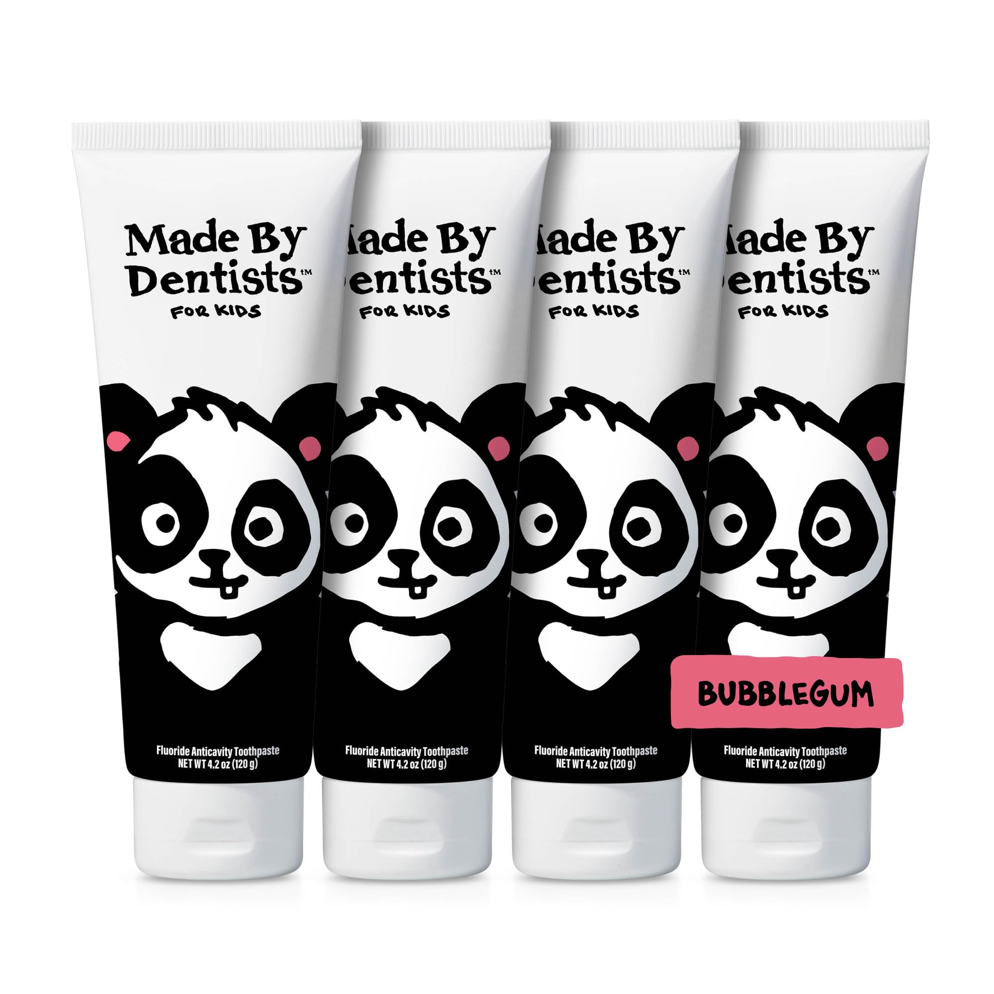 Made by Dentists Kids Fluoride Toothpaste Panda