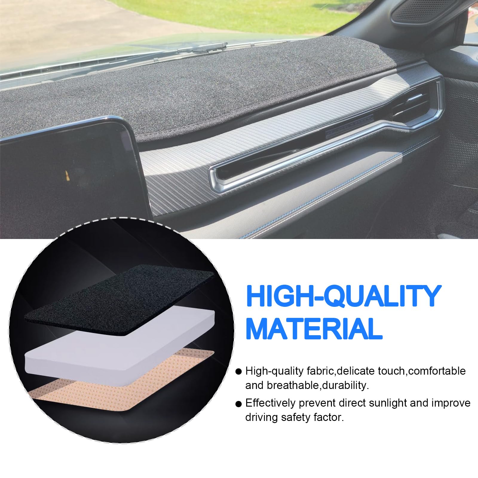 Amazon.com: Dashboard Cover Dash Mat Pad Compatible with Ford