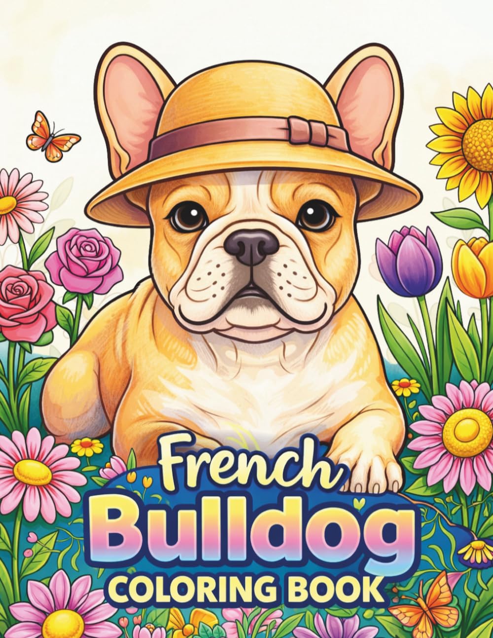 French Bulldog Coloring Book: Fun and Relaxing Dog Coloring Pages with Cute French Bulldogs for Teens and Creative Stress Relief