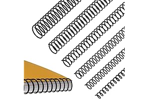 120 Packs Spiral Binding Coils Plastic Binder Binding Spirals Rings Multi Size...