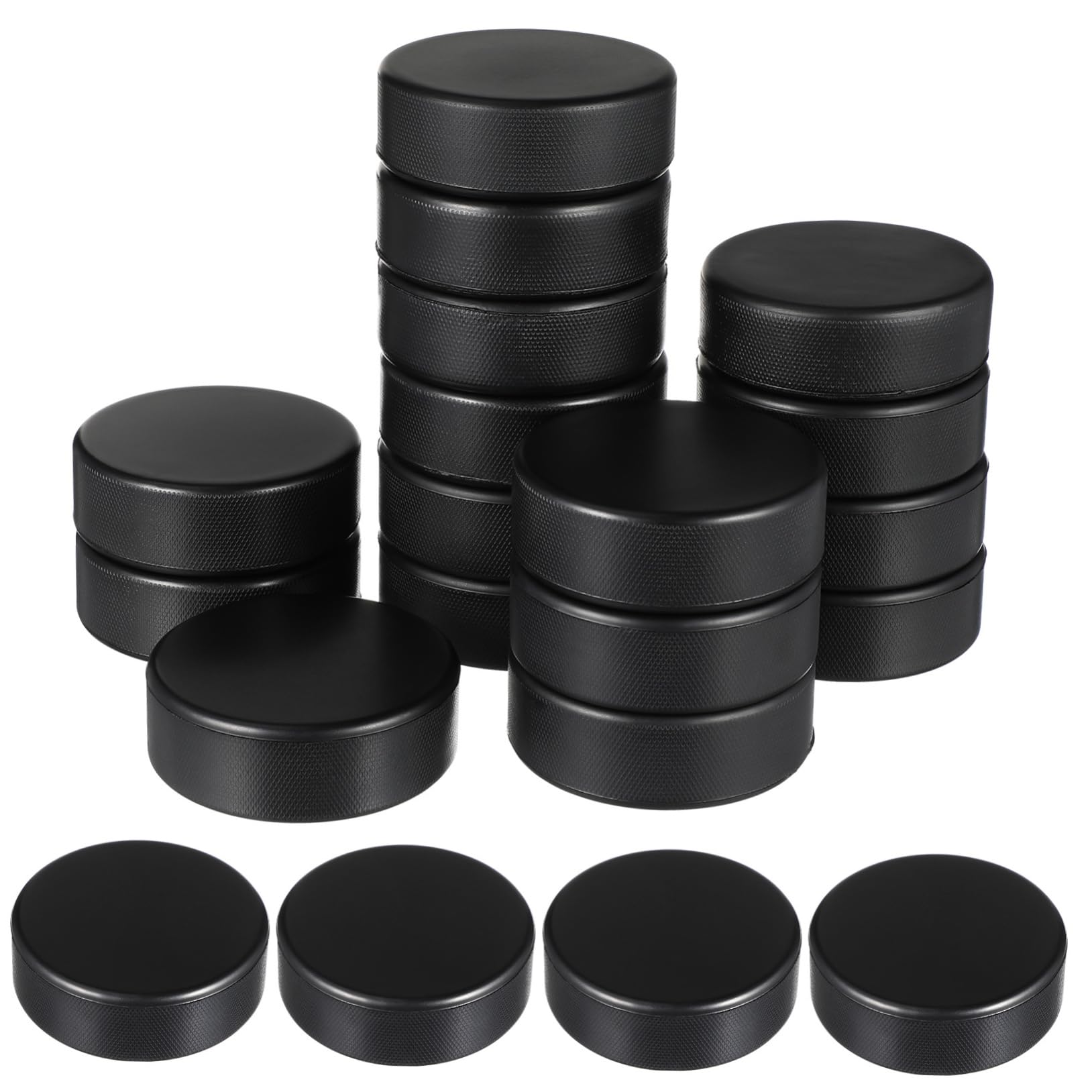 UPKOCH 24pcs Puck Hockey Accessory Hockey Equipment Foam Hockey Balls Hover Party Indoor Hockey Practice Ice Hockey Balls Hockey Training Equipment Hockey Favors Field Hockey Balls Black