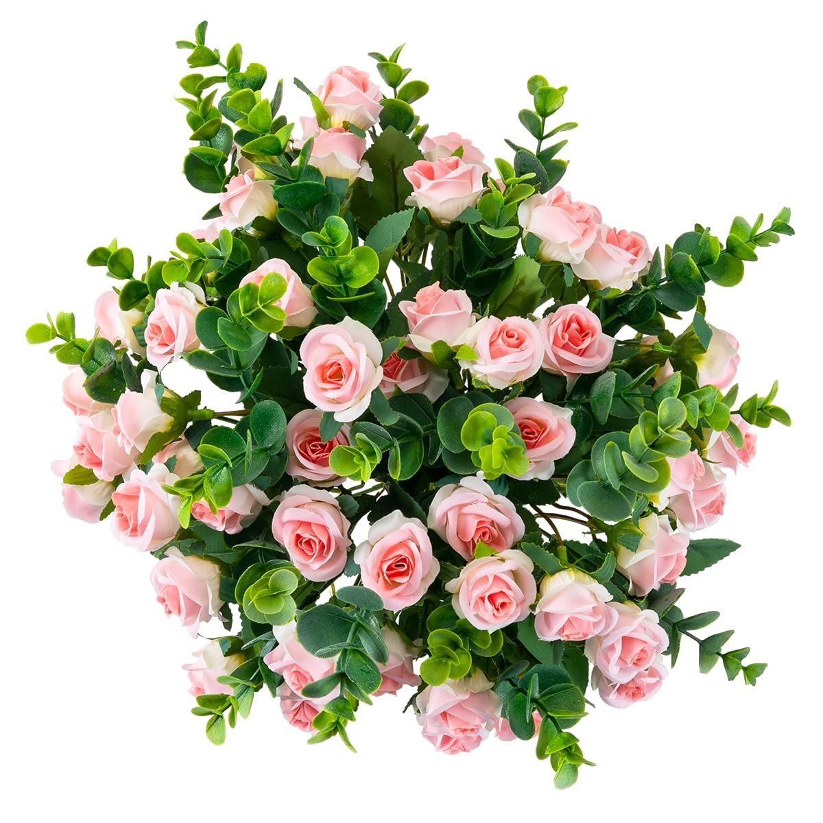 SHUOTAO Artificial Flowers Fake Silk Rose for Decoration 33 Heads Small Roses Blooming Faux Flower Bouquet with Stem for DIY Vase Home Wedding Party 3