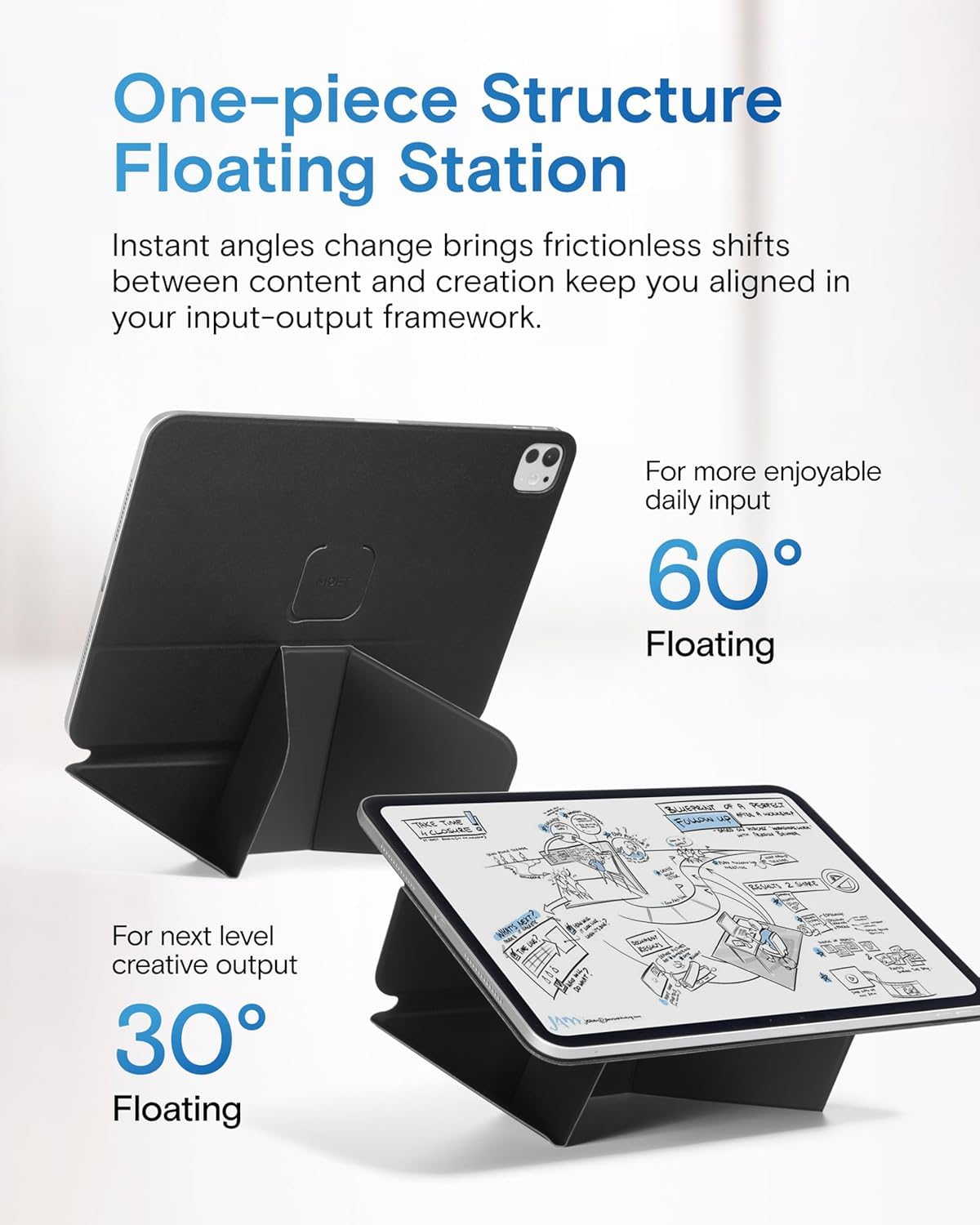 MOFT Dynamic Folio Case for Tablet, Silm Magnetic Stand Case with