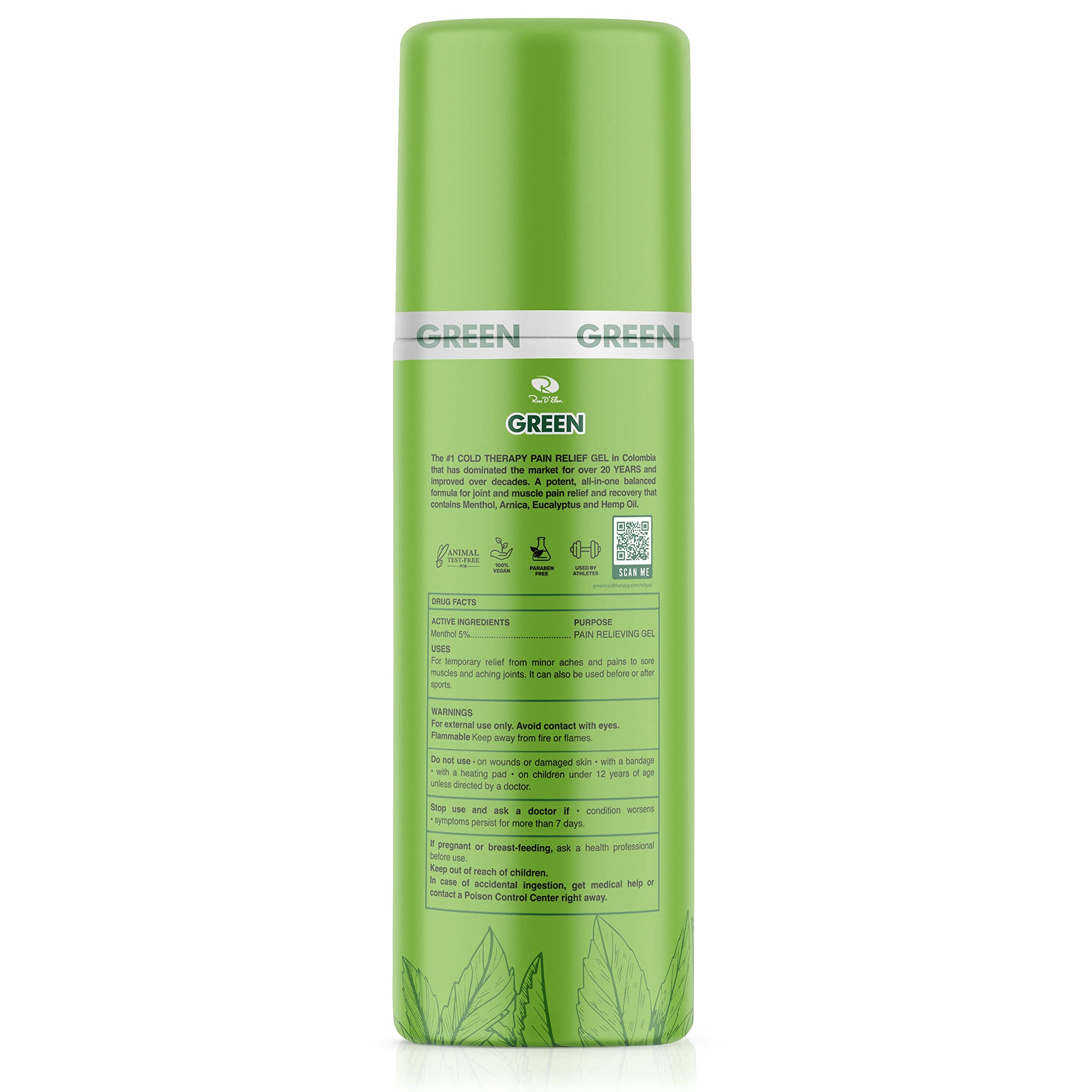 Amazon.com: Ross D'Elen Green Menthol ROLL-ON : Health & Household