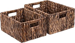 25 Sustainable Minimalist Home Decor Ideas For Modern Living 54 FairyHaus Wicker Basket with Handle 2Pack-15x11x7