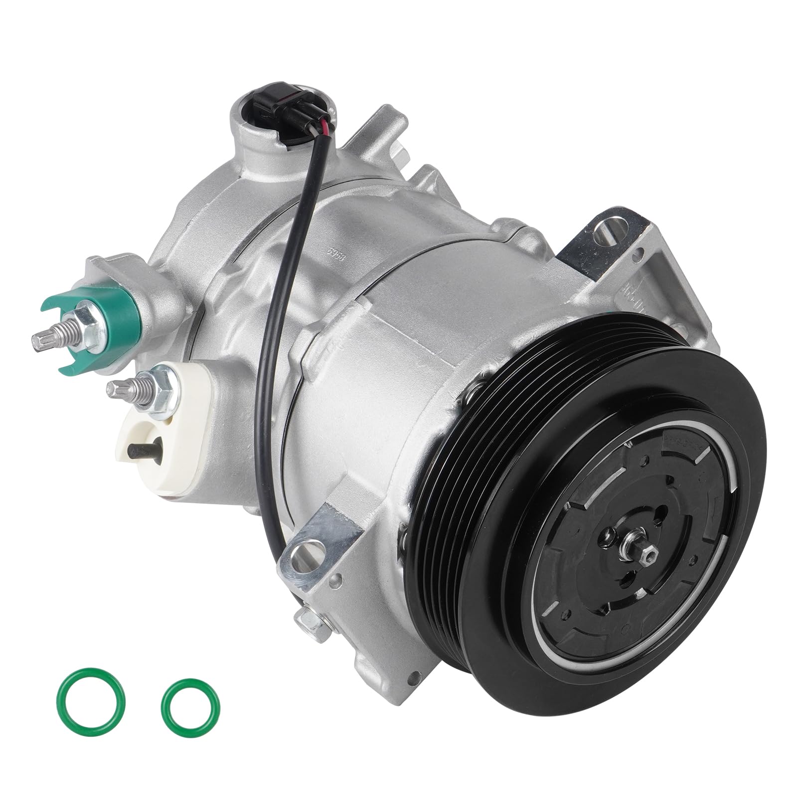 Air Conditioning Compressor and A/C Clutch for Dodge Caliber 2.0L 2.4L 2009 2010 2011 2012, for Jeep Compass Patriot 2.0L 2.4L 2009 2010 2011 2012