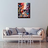 Vista 4 de Pintura abstracta de botella de vino por números para adultos principiantes, graffiti, vino tinto, pintura digital, bricolaje, garabatos, lienzo