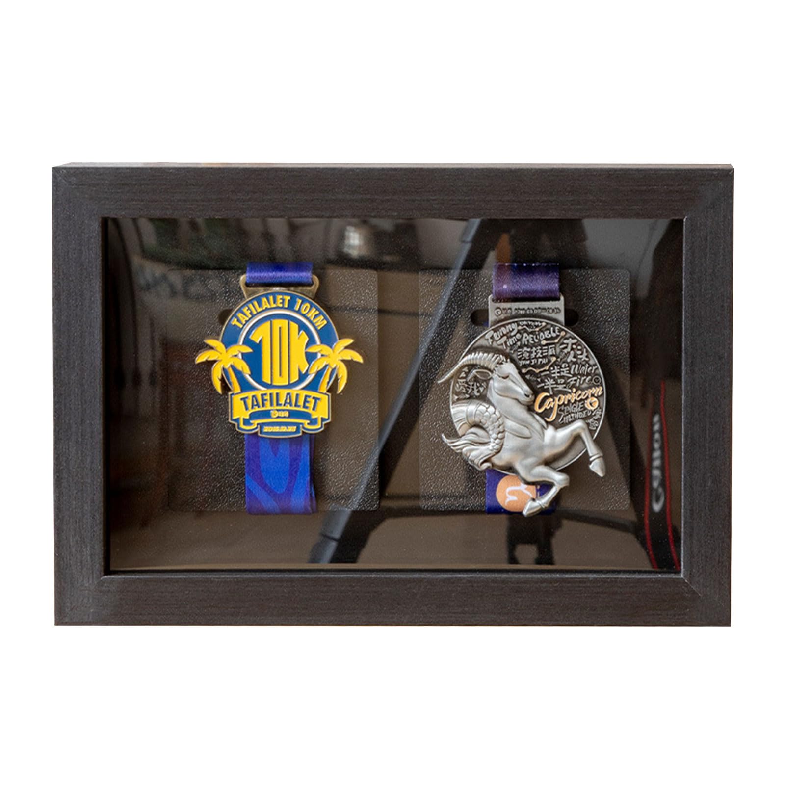 Strong Wood Award Holder Frame with Roomy Design Fits Numerous Pins for Proud Exhibition Elegant Achievement Holder Frame with Roomy Design Fits Numerous Badges