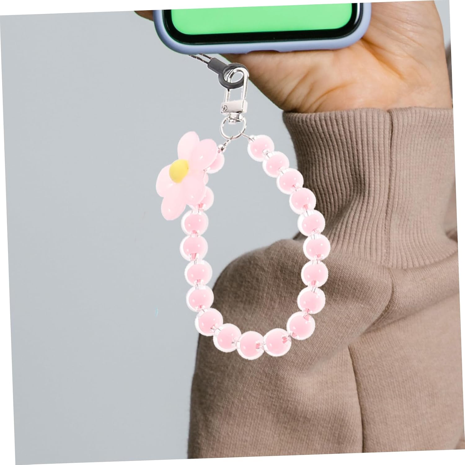 6pcs Bohemian Phone Charm Lanyard Cellphone Charm Phone Strap for Keyring Cute Chain Decor