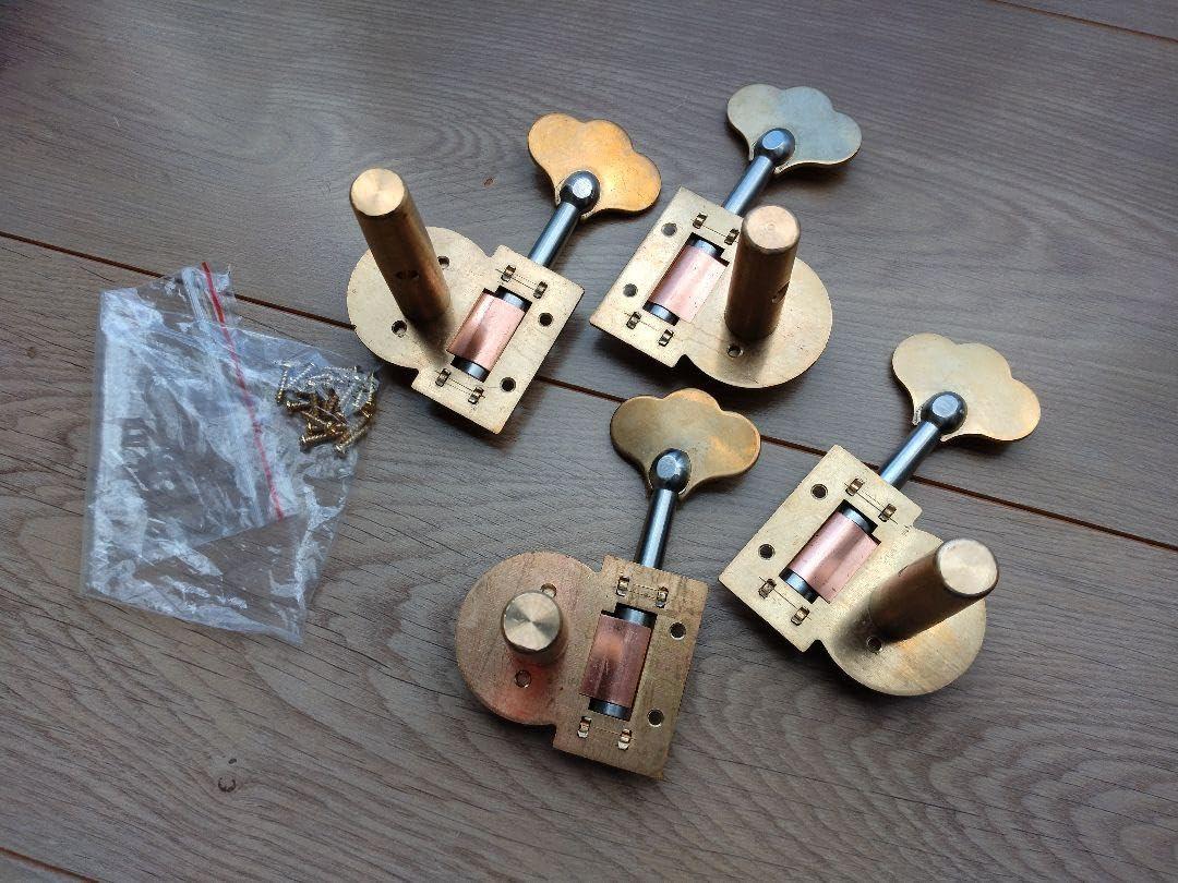 コントラバス　糸巻（ペグ）4弦コントラバス用セット（4個） コントラバス 糸巻（ペグ）4弦コントラバス用セット（4個） コントラ