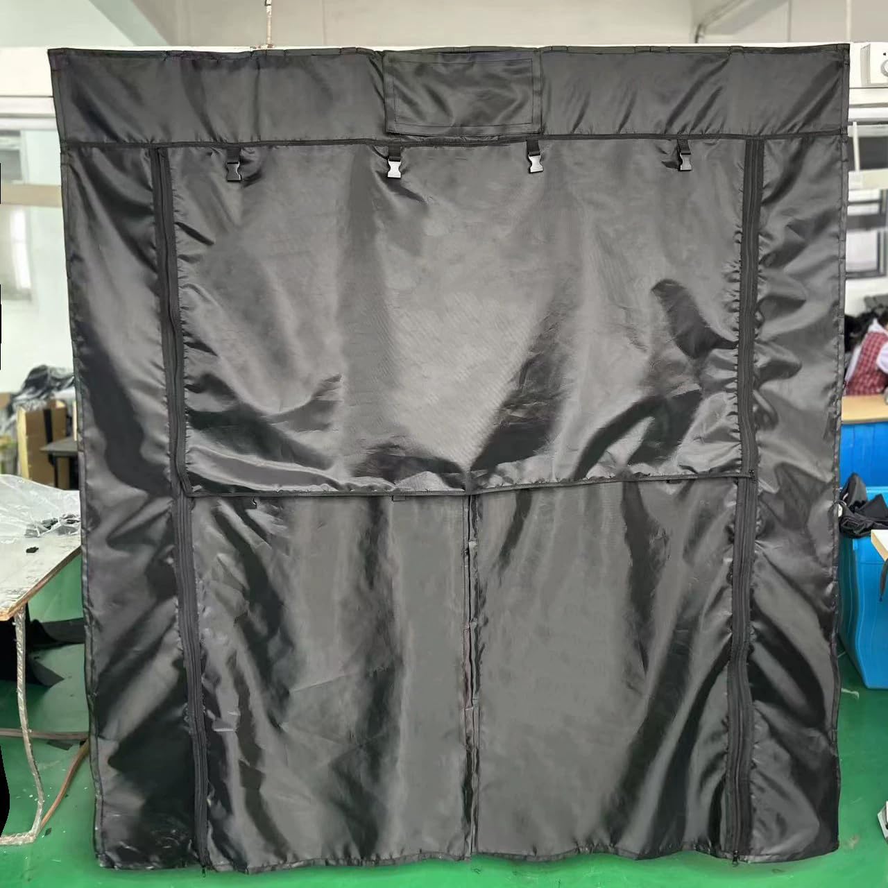 Nero,190 * 160cm,Schermo della Porta Posteriore del Camper Van con Tenda sulla Privacy, Zanzariera A Maglia Fine con Ombra A Roll-Up, Schermo della Porta Posteriore