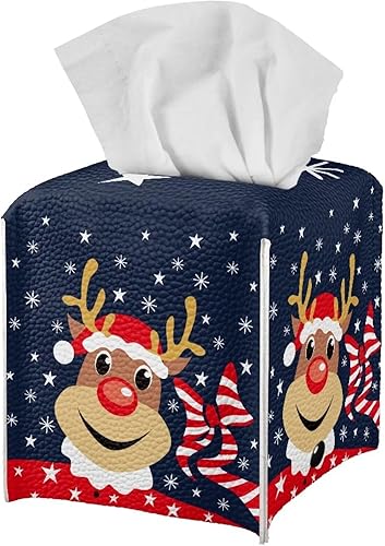 Miniatura 8 de Funda de piel sintética para caja de pañuelos de pavo y calabazas, funda cuadrada para servilleteros con parte inferior, decoración de Acción de