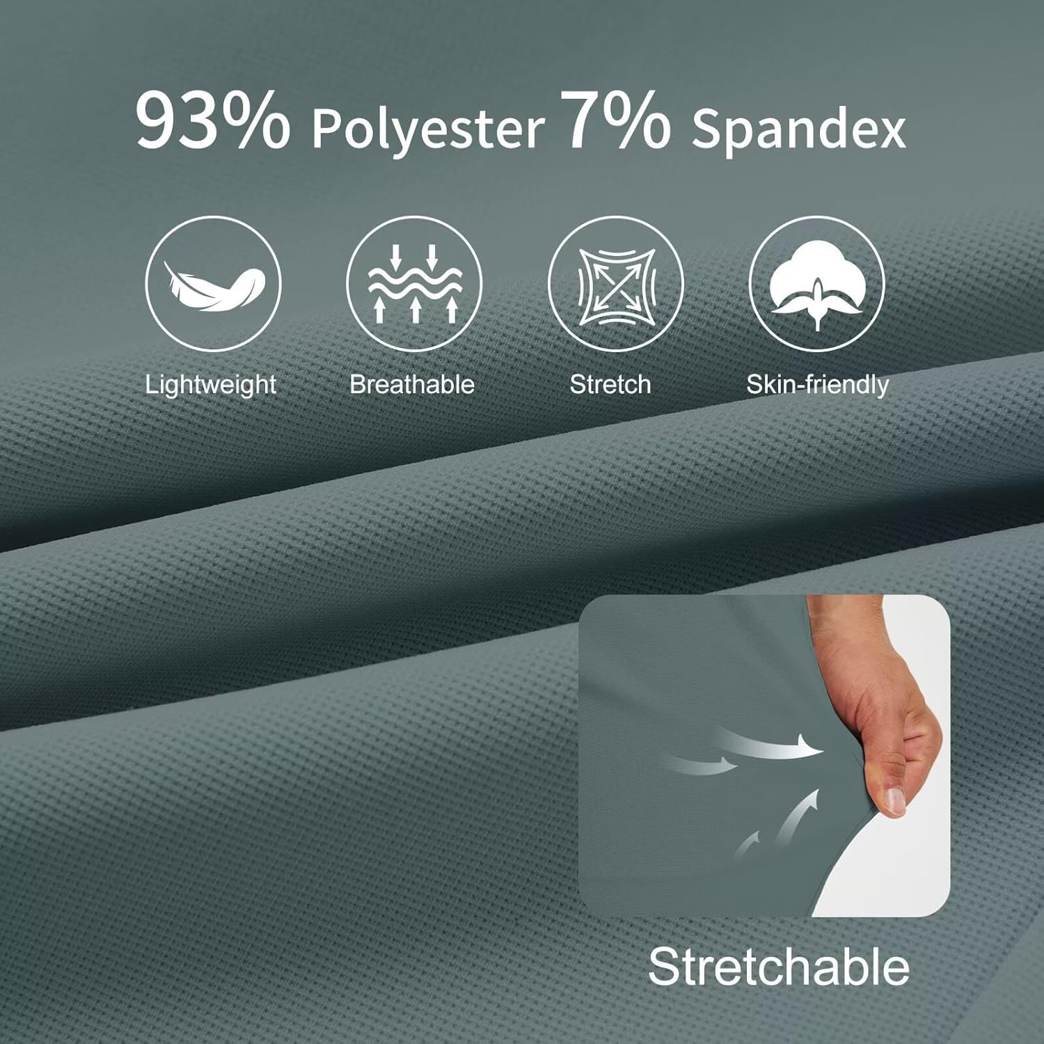 M MAELREG Golf Pants Men Classic Fit 30"/32"/34" Lightweight 5 Pockets Casual Trousers Moisture Wicking Mens Dress Pants - Image 5