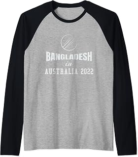Bangladesh T20 Cricket Australia 2022 Raglan Baseball Tee