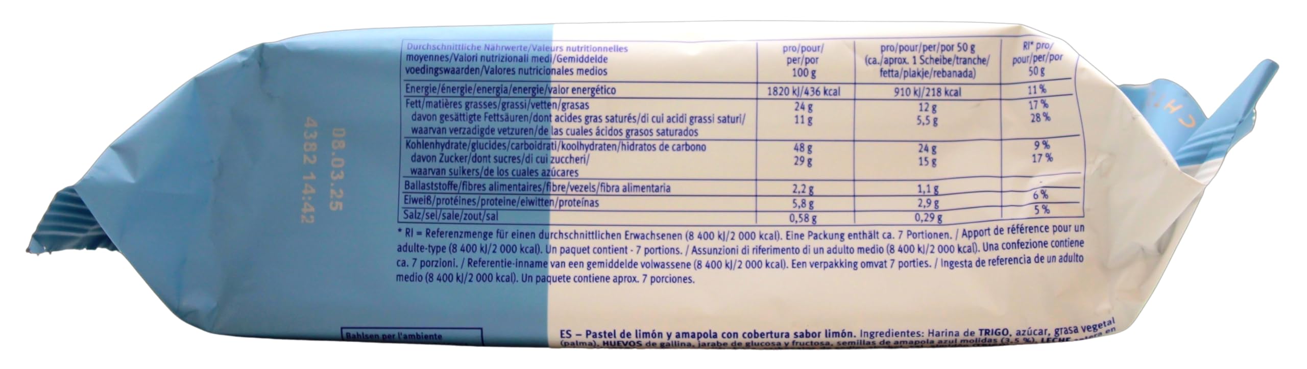 Bahlsen Comtess Mohn Zitronen Kuchen, 4er Pack (4 x 350g)