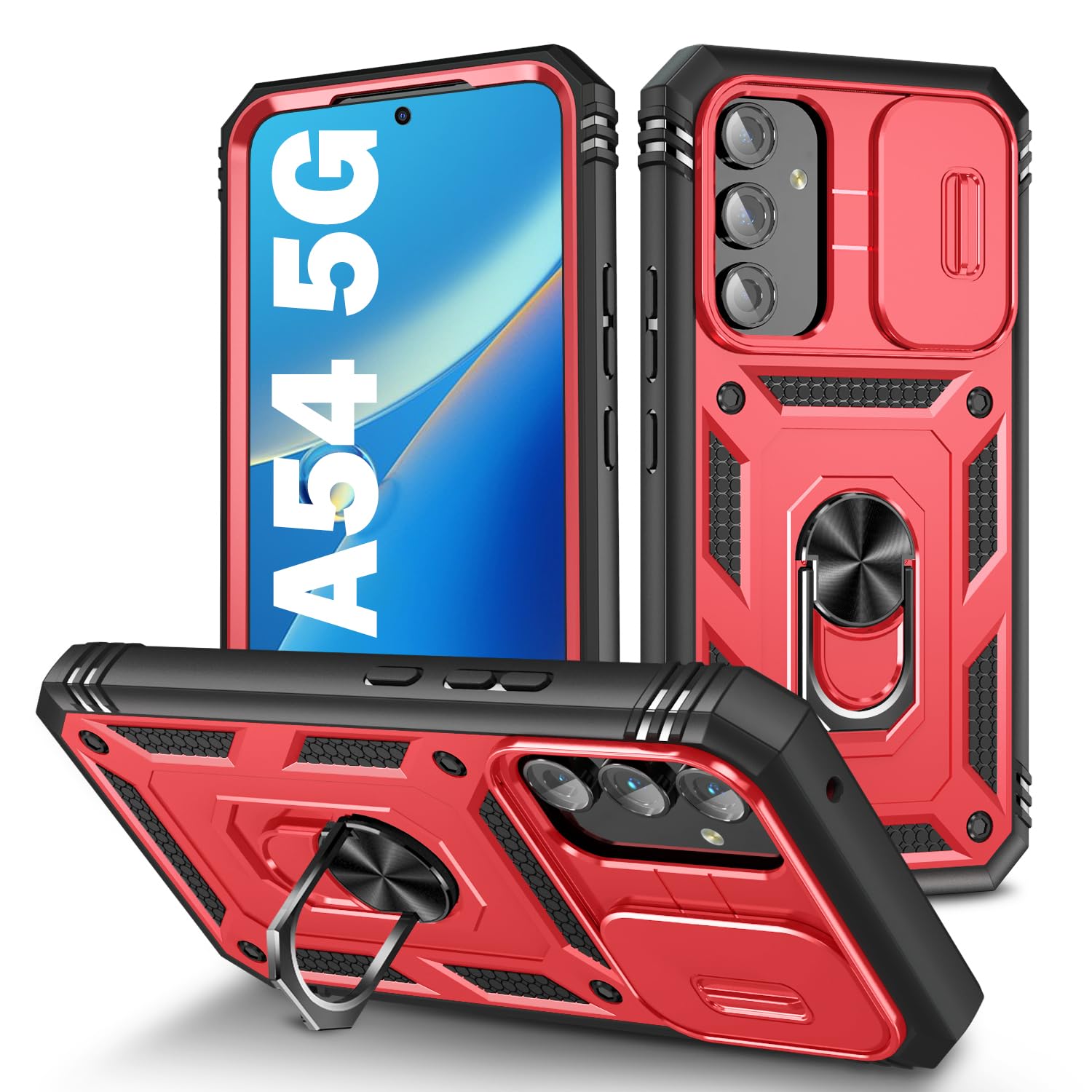 Coque Samsung A54 antichoc militaire robuste PASNEW avec protège-objectif - 8