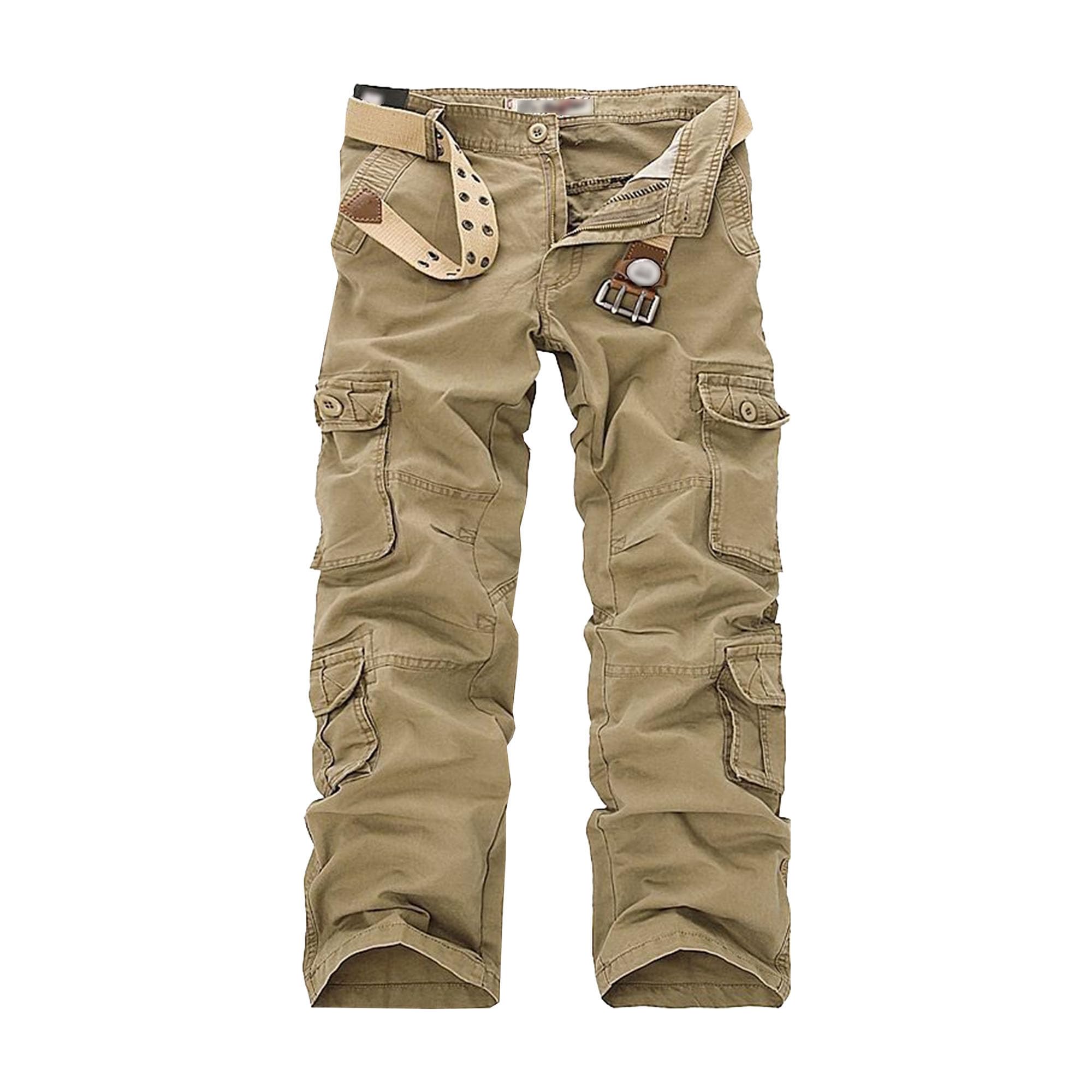 Pantalon cargo décontracté en coton léger évitant les déchirures - 8