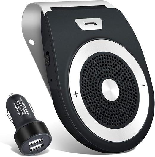 Amazon Co Jp ハンズフリー Bluetooth カーキット 自動電源オンバイザー モーションセンサー付き ワイヤレスハンズイン カー スピーカーフォンキット スマートフォンデバイス用 無料カーチャージャー ブラック 車 バイク