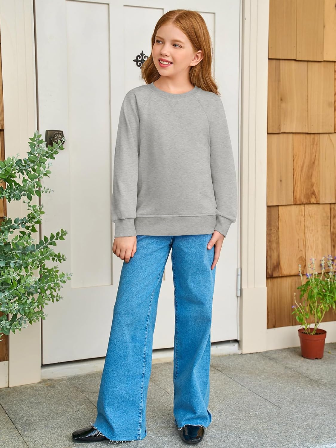 Haloumoning Baby Girls and Toddlers' Crewneck Sweatshirts Kids Long Sleeve Fall Pullovers 2-10 Years - Image 4