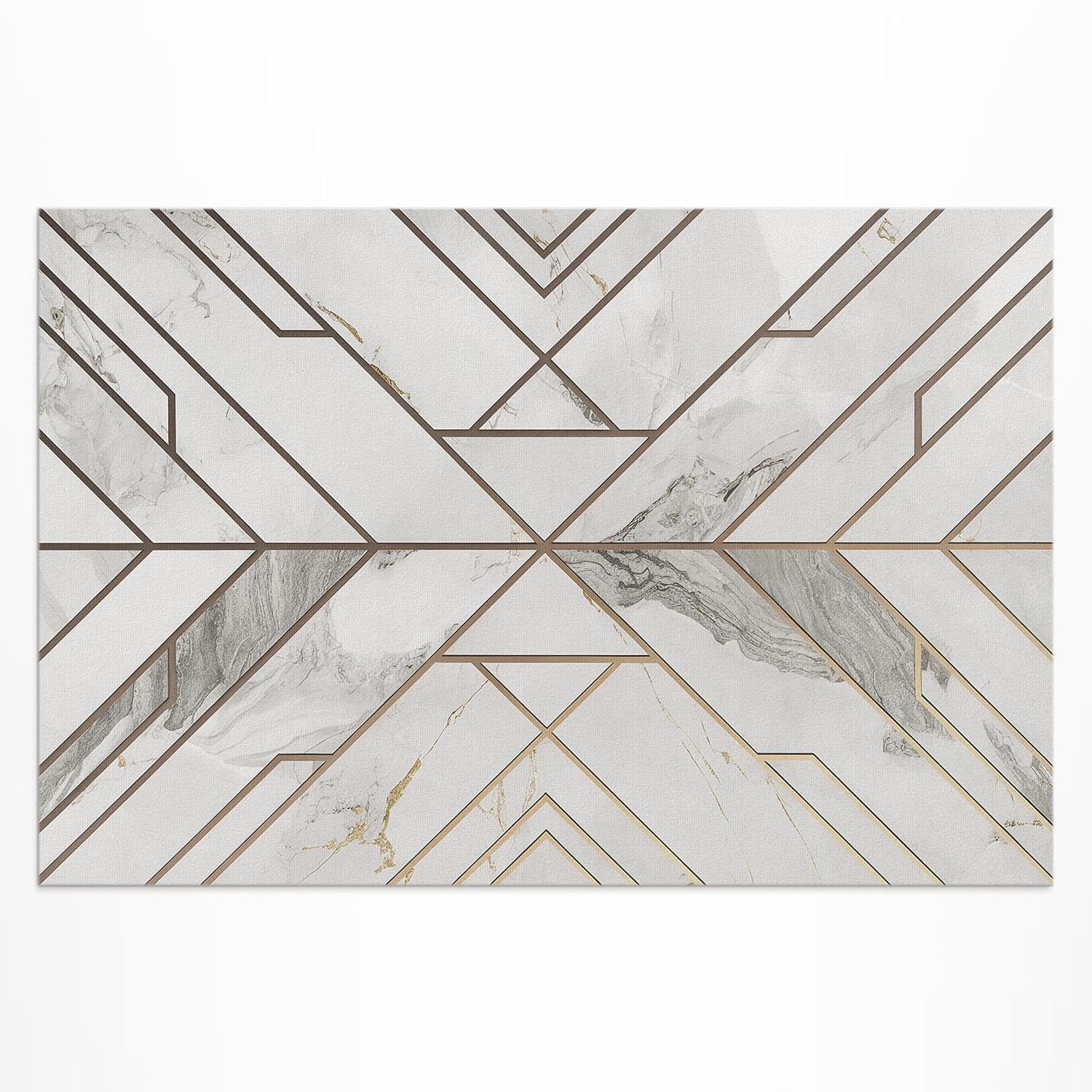 Tapis de jardin mosaïque moderne en vinyle pour masquer un sol de balcon usé