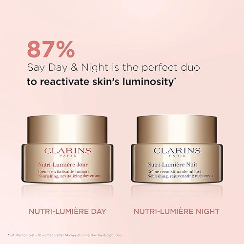 Miniatura 6 de Clarins Nutri-Lumière Crema de día  Hidratante antienvejecimiento  Restaura el resplandor y la vitalidad de la piel madura  Minimiza la apariencia