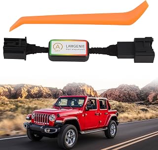Auto Start Stop Eliminator for J-eep Wrangler JL 2018 2019 2020 2021 2022 2023 2024 2025 & Gladiator JT 2020 2021 2022 2023 2024 2025 Auto Stop/Start Disable/Canceller-Plug Play Error Free Device