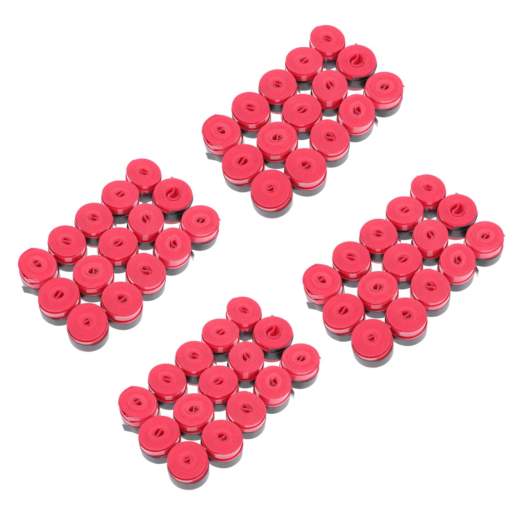 Alipis Cintas de Agarre Antideslizantes para Deportistas para Raquetas de Tenis y Bádminton 60 Absorben el Sudor, Material PU y Absorción de Impactos Color Rojo