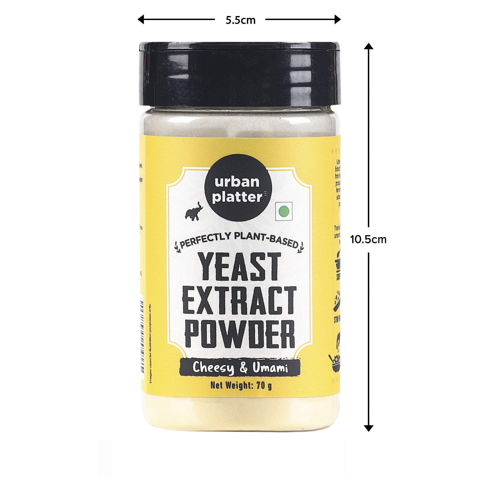 Urban Platter Yeast Extract Powder Shaker Jar, 70g [Cheesy Flavour] - Image 7 thumbnail