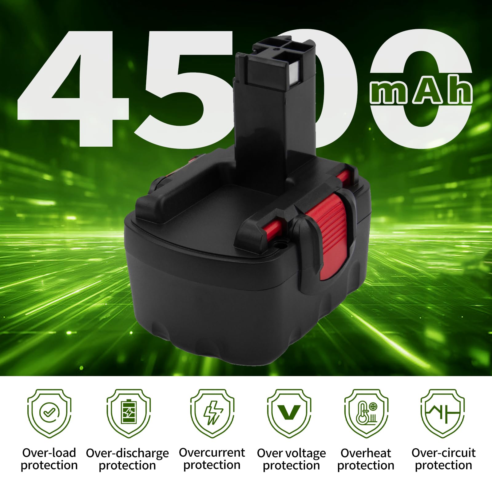 Shentec 14.4V 4.5Ah Ni-MH para Batería Bosch PSR 14.4 BAT038 BAT140 BAT040 BAT041 BAT159 2607335275 2607335276 2607335533 2607335534 2607335465 2607335678 2607335685 2607335711