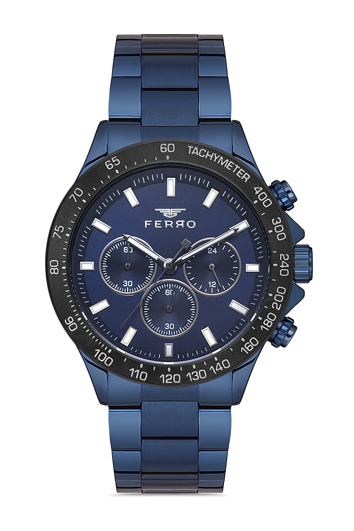 Ferro Spezia Analog Blue Dial Mens Watch-FM11913A-ZA (B09RV24STW) Amazon Price History, Amazon Price Tracker