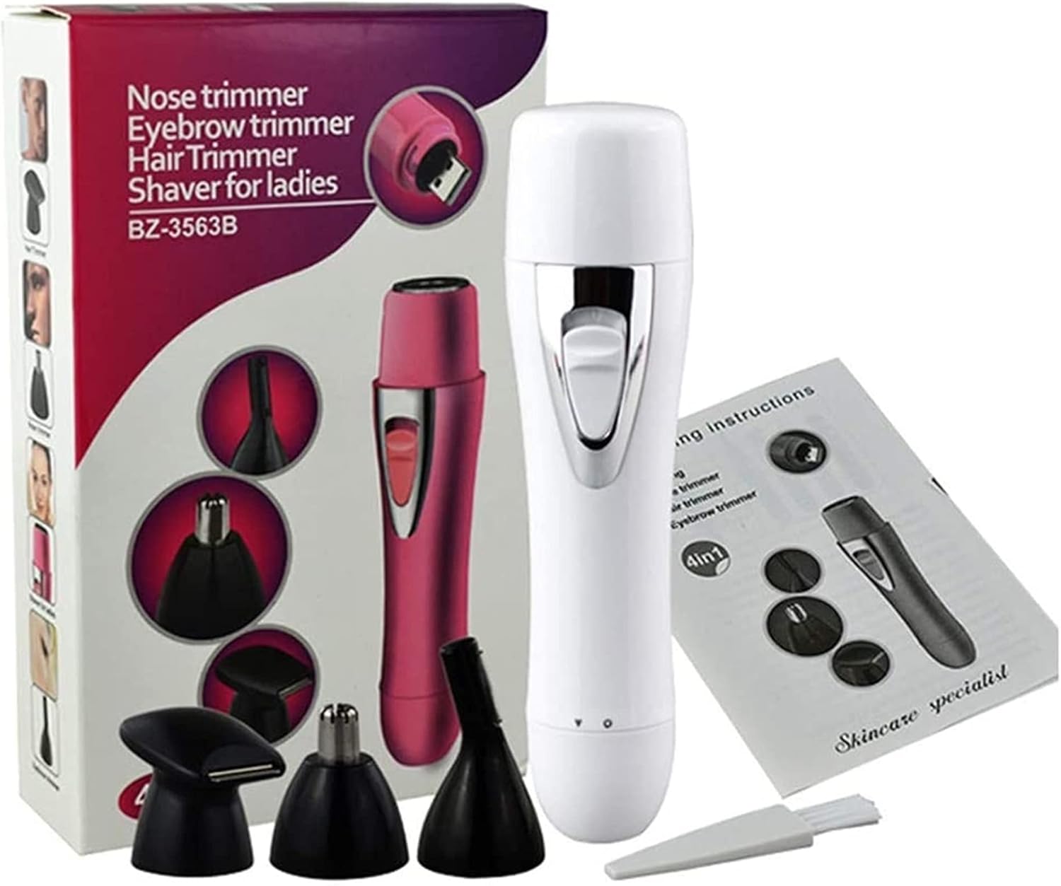 zhanghong Eyebrow and Facial Trimmer,Multifunctional Lady Shaver,Free Eyebrow and Visual Hair Trimmer