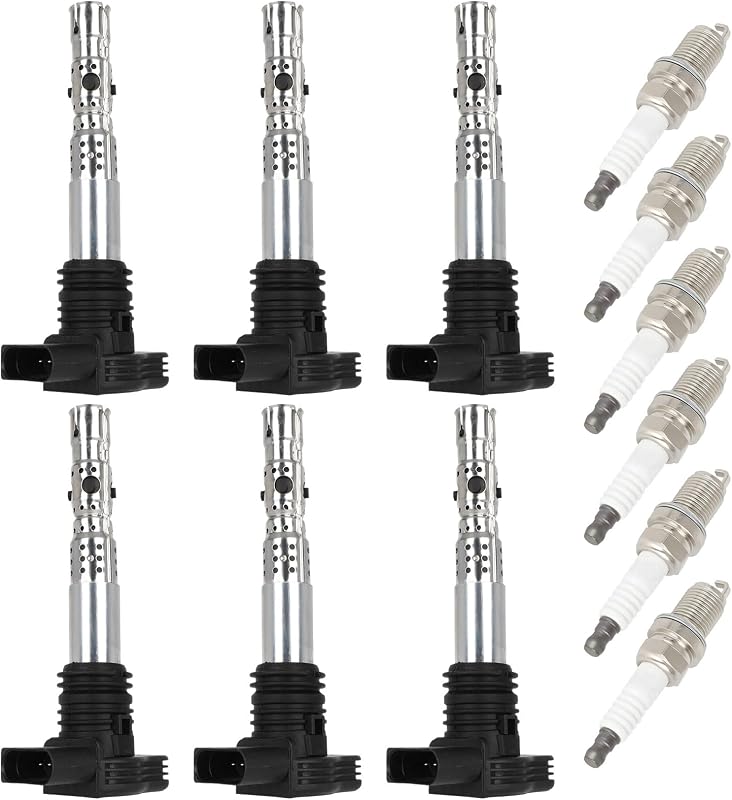 Kit de Bobinas de Ignição e Velas OCPTY UF411 para Volkswagen Jetta 1.8L/L4 – 6 Bobinas e 6 Velas