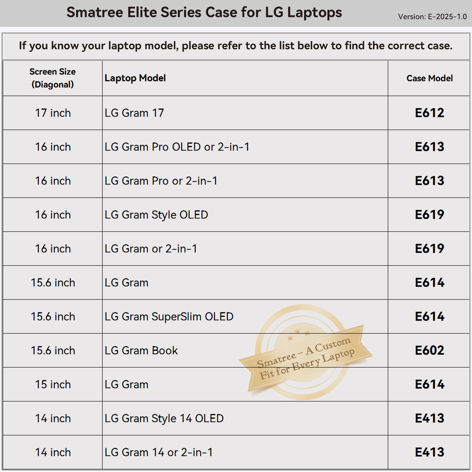 Smatree Housse pour ordinateur portable 17" pour LG gram 17 | Coque de protection LG avec poche pour accessoires, design breveté antichoc (E612)