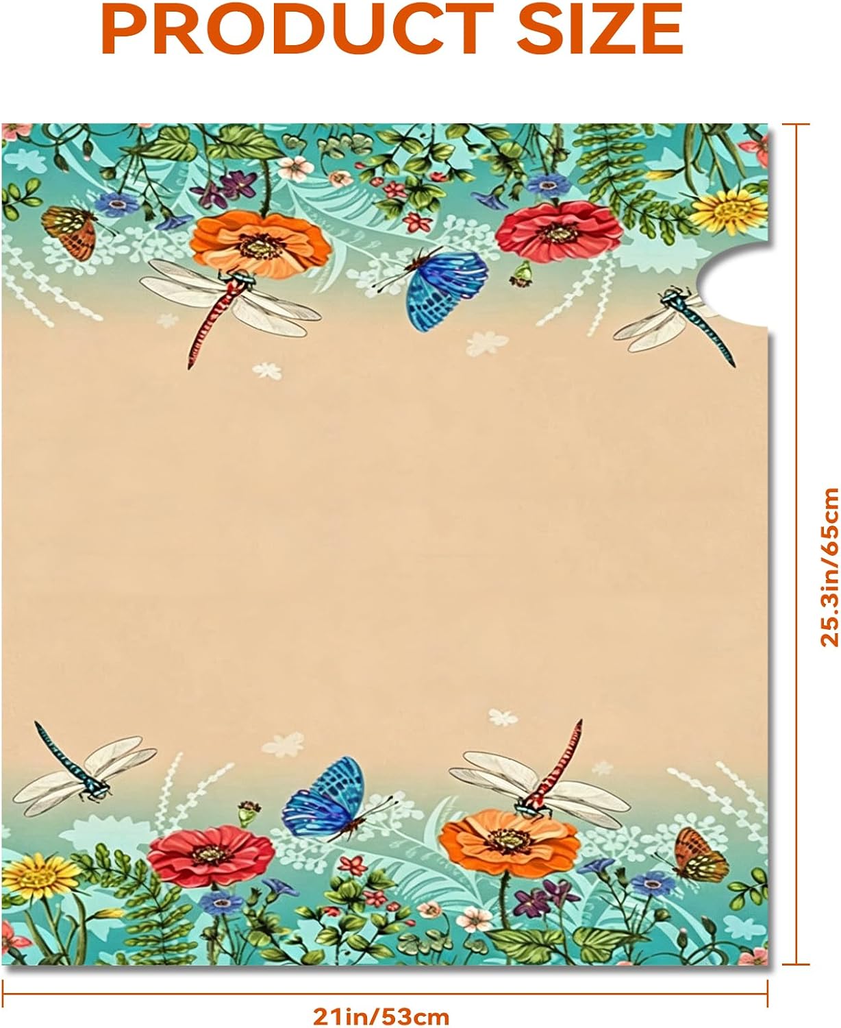 Mailbox Covers Magnetic Standard Size 25.5x21 Inch Beautiful Flowers in Spring,Magnetic Mailbox Covers Mailbox Wraps for Garden Yard Home Outdoor Decor (Dragonfly) image 2
