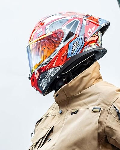 Miniatura 8 de ILM Cascos de motocicleta de cara completa para hombres y mujeres con Pinlock Powersports Street Racing Cascos para Motos DOT Modelo MF510