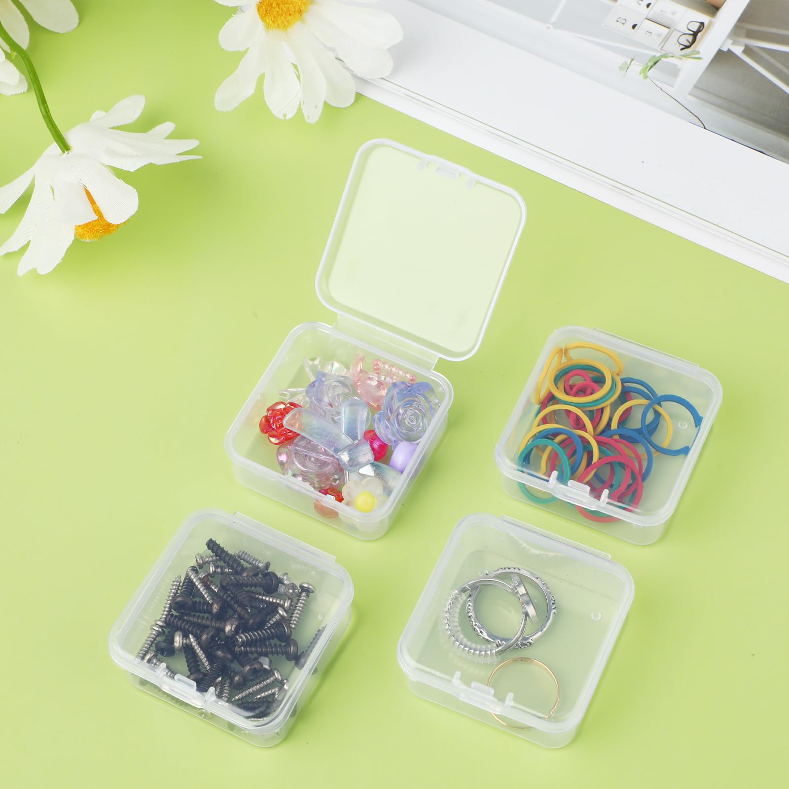 Kleine Aufbewahrungsboxen Mit Deckel – 30 Stück Transparent, Für Basteln, Perlen, Kunstbedarf