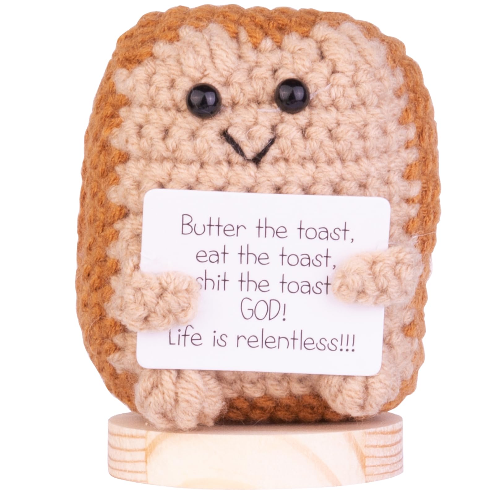 Mwmoeen Lustige Positive Kartoffel Pocket Hug, Kreative Puppe Geschenke für Beste Freundin, Kleine Geschenke für Frauen (A26)