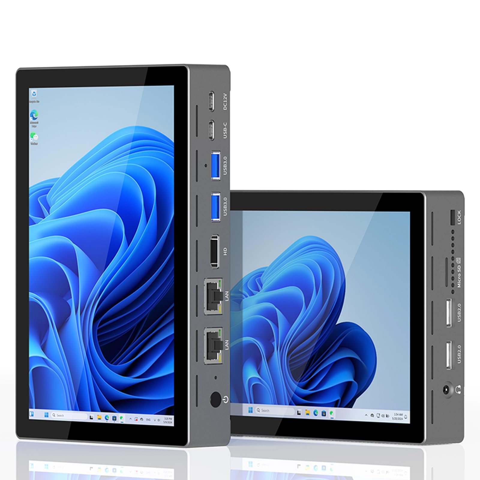 HEIGAOLAPC Celeron N95 Mini PC 7 Inch Win11 Pro 16GB RAM 512GB