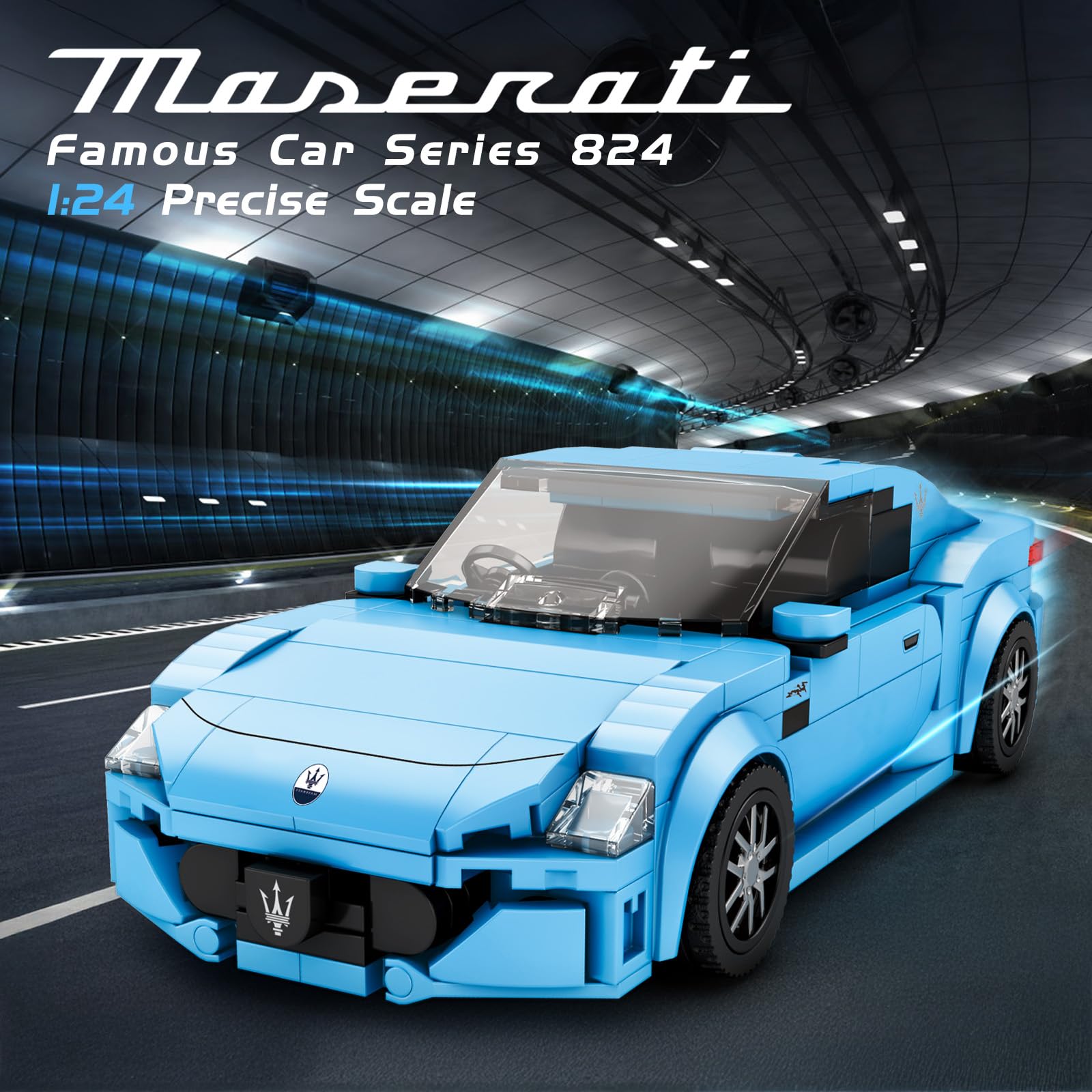 Reobrix Mini Supercars Blocs Construction Jouets modèles Voitures Sport, Collection véhicules Techniques, 823 Puzzle décoration Maison, Cadeaux pour Enfants, Adolescents Adultes (384 pièces