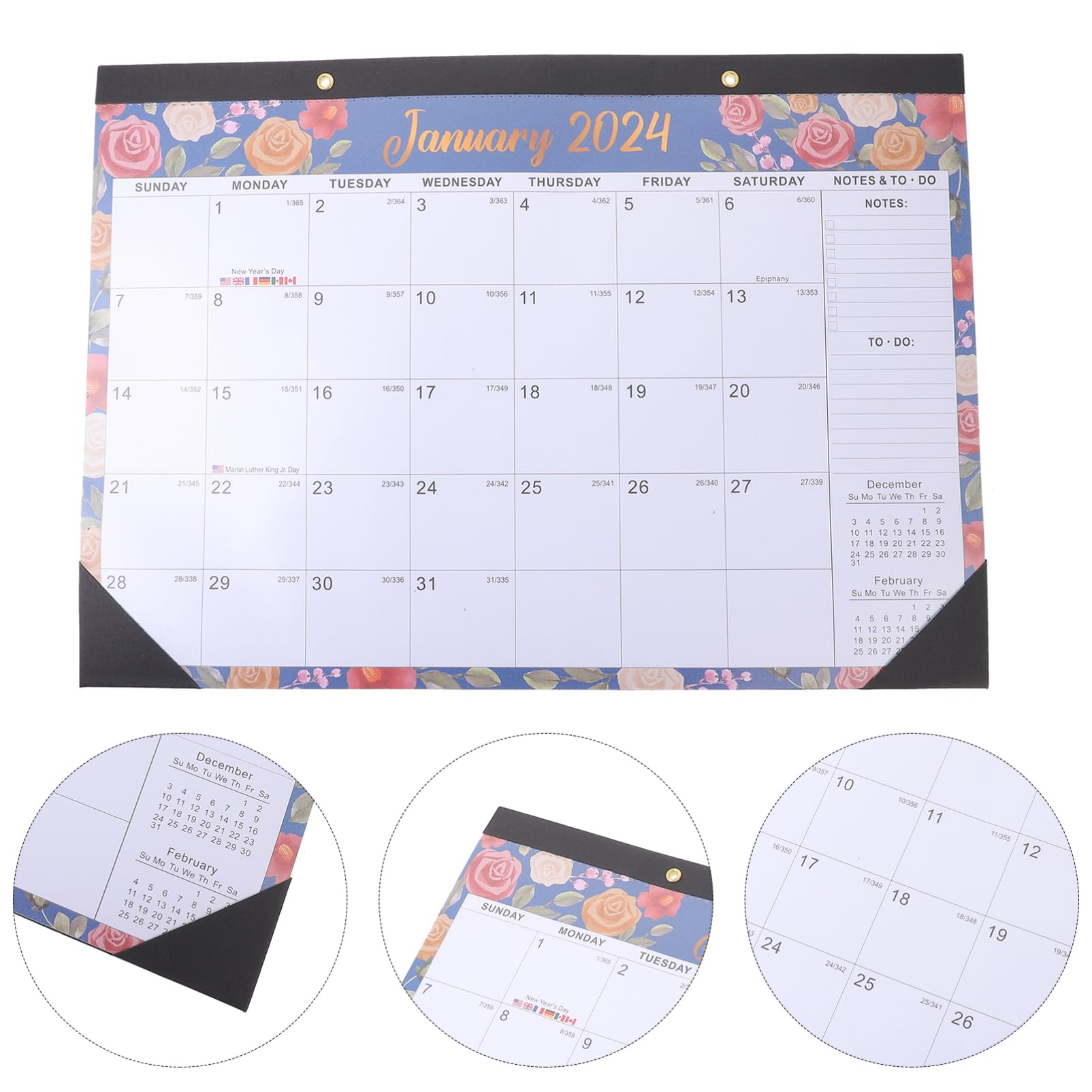 VILLCASE 5 Pz Programma 2022 calendario mensile adesivi pianificatore agenda scrivania obx calendar calendario da appendere per la casa calendario sospeso per la registrazione del piano