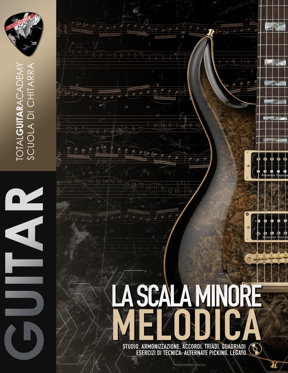 La Scala minore Melodica: Studio, armonizzazione, accordi, triadi quadriadi. Esercizi di Tecnica: Alternate Picking, Legato.